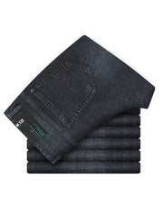 Men's Classic Straight Denim Jeans with Pockets