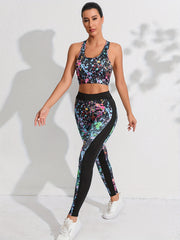 Graffiti Graphic Yoga Leggings for Running & Yoga