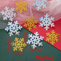 30g Christmas Silvery Snowflake Decoration Confetti Wedding Decor