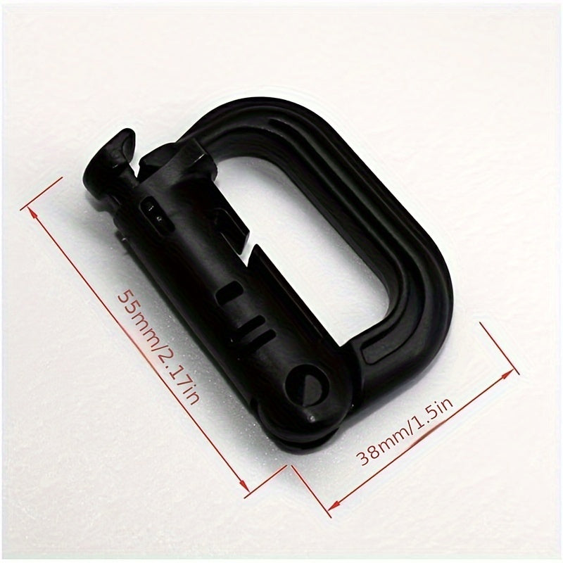 2pcs Hook Keychain D-Ring Carabiner Clip Keychain