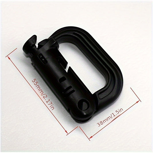 2pcs Hook Keychain D-Ring Carabiner Clip Keychain