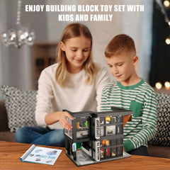 Coffee Shop Building Blocks Toy Model City Street Scene Coffee House