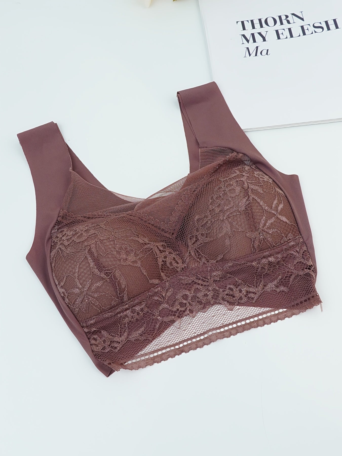 Lace Wireless Bra Breathable Full Coverage Women's Lingerie