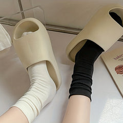 3 Pairs Solid Crew Socks Comfortable & Breathable Mid Tube Women's Stockings