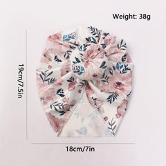 Donuts Baby Bandanas Hat With Flower Print