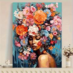 Abstract Girl DIY Digital Painting Set with Brushes and Acrylic Paints