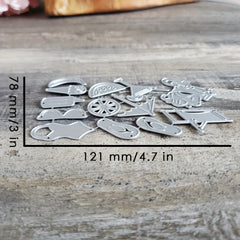 1pc Summer Item Series Metal Cutting Dies Stencils for DIY Scrapbooking