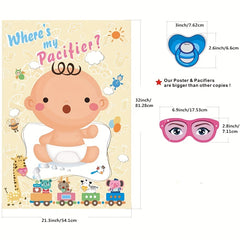 Baby Shower Party Game Pin The Dummy On The Baby Favors