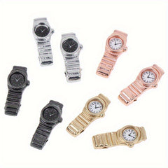 Mini Metal Pocket Watch for Dollhouse 1 12 Scale DIY Model Toy Accessories