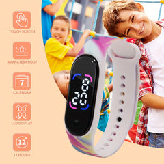 Waterproof Electronic Watch for Kids - Colorful Holiday Gift