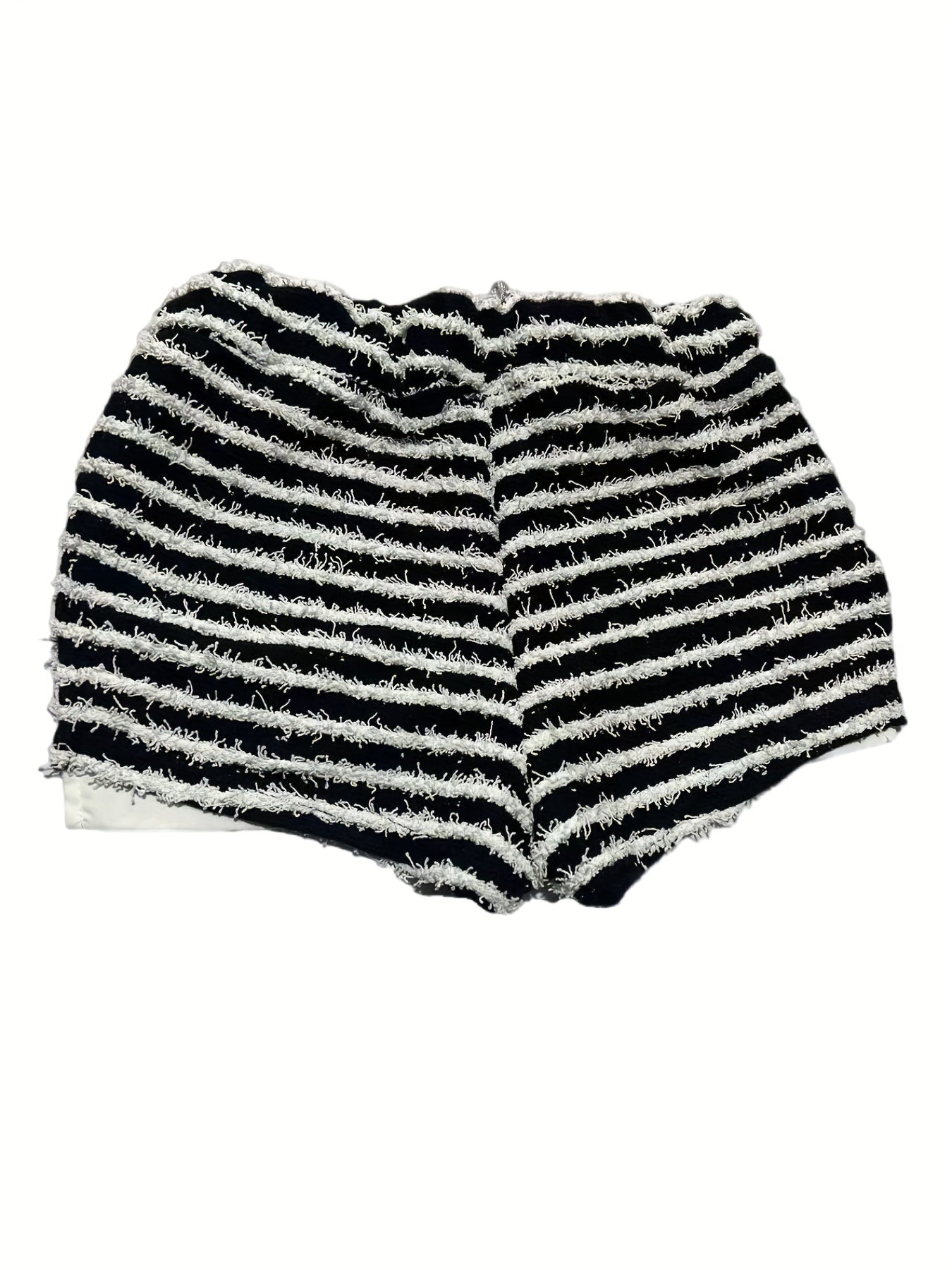 Striped Drawstring High Waist Shorts