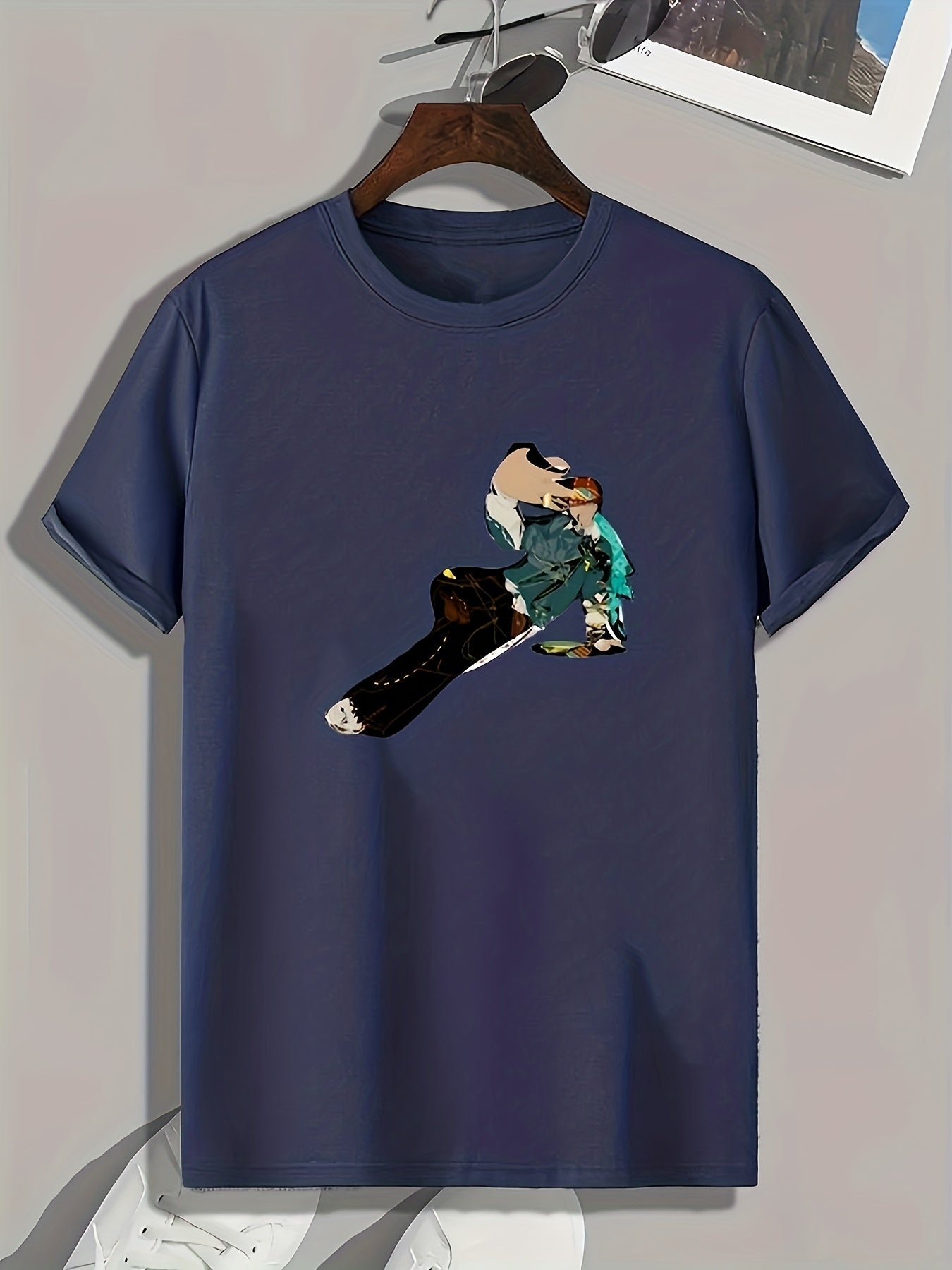 Abstract Painting Print Men's Graphic T-shirt for Summer