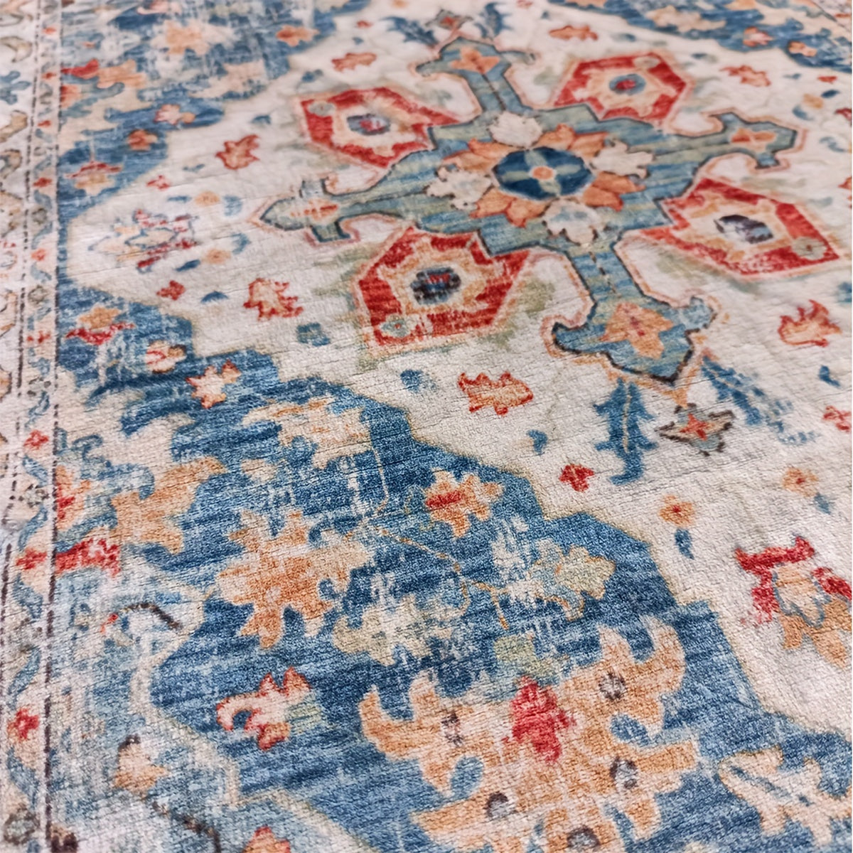 Persian Boho European Style Area Rug Living Room Cashmere Carpet