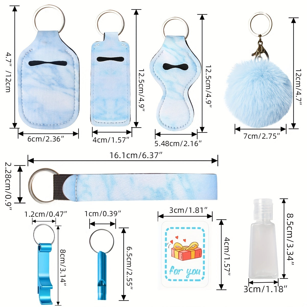 Safety Keychain Self Defense Keychain With Whistle Gift For Women Kids