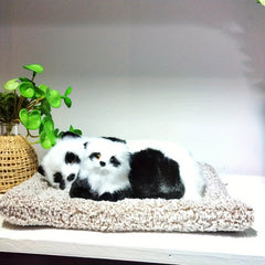 Realistic Sleeping Panda Plush Toy