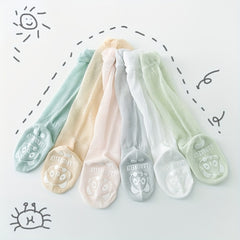 6 Pairs Kids Over the Knee Long Socks Anti-Mosquito Thin Mesh Breathable