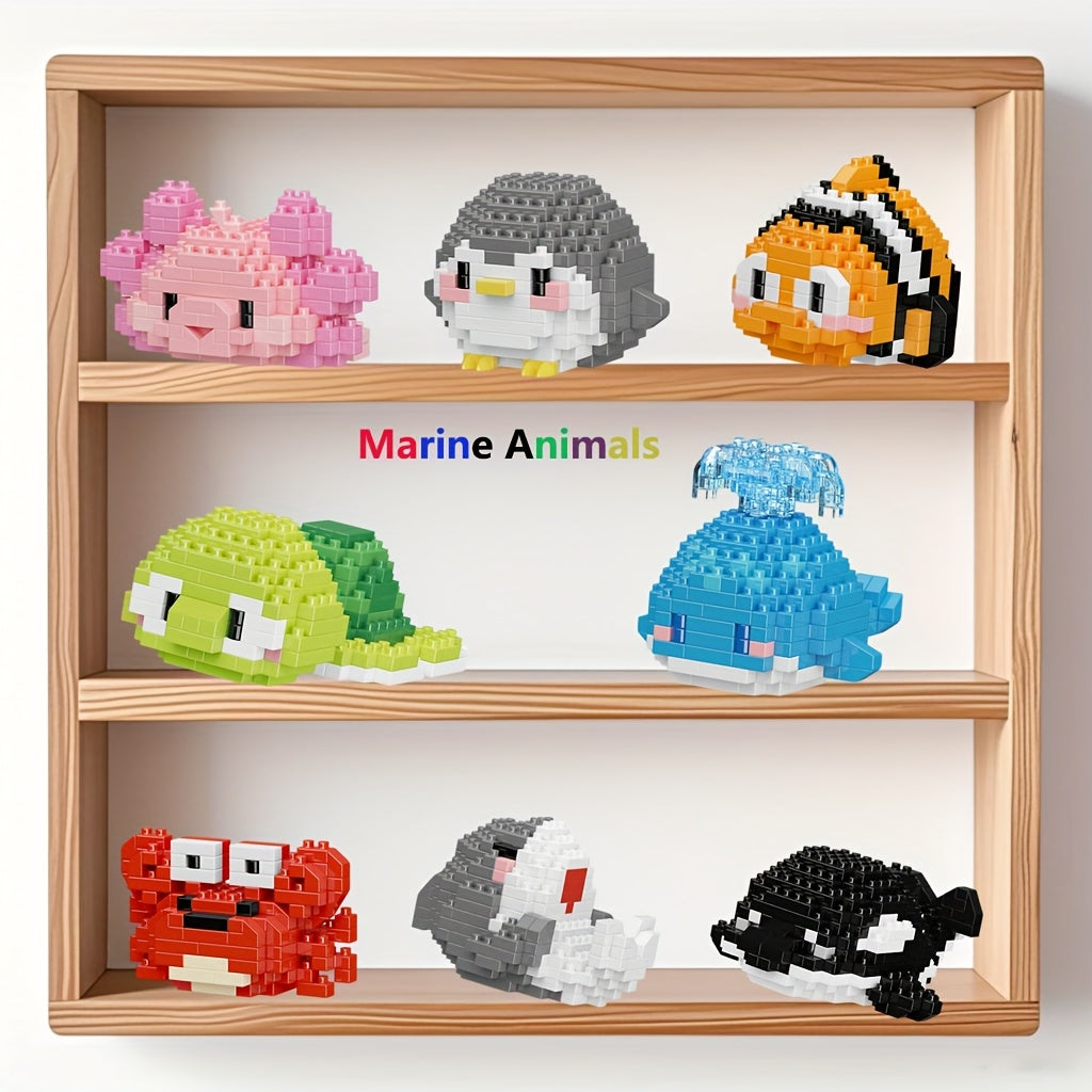 Ocean Animal Building Blocks Micro Particle Models Classroom Prizes