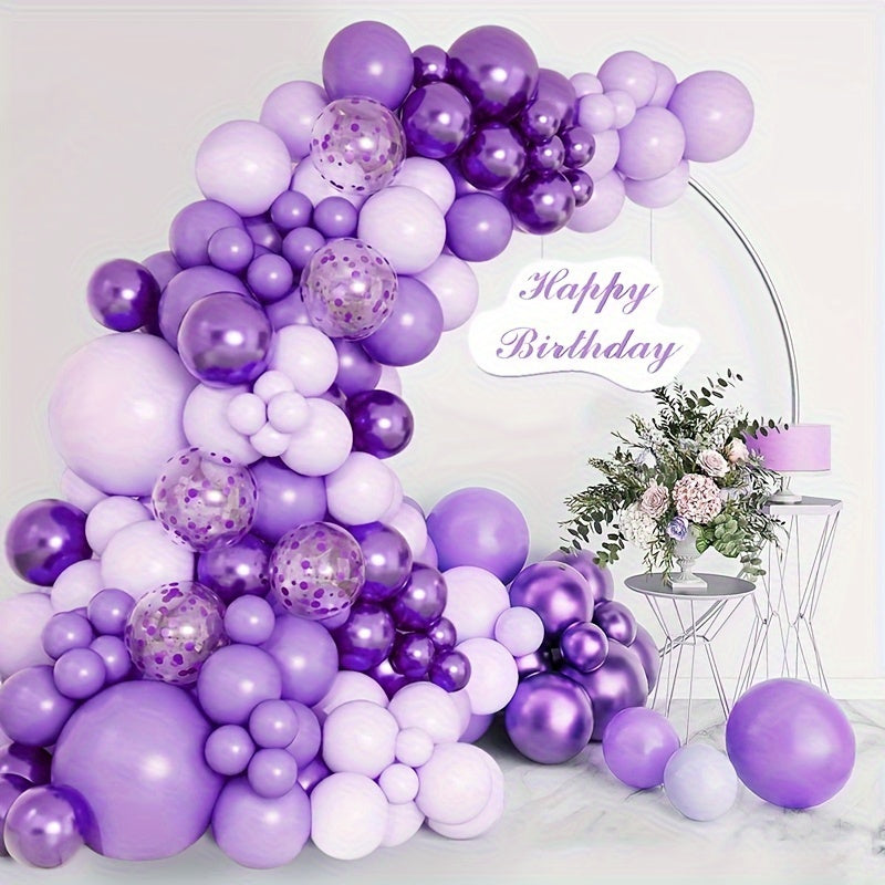 107pcs Purple Balloon Garland Arch Kit Wedding Birthday Party Decorations