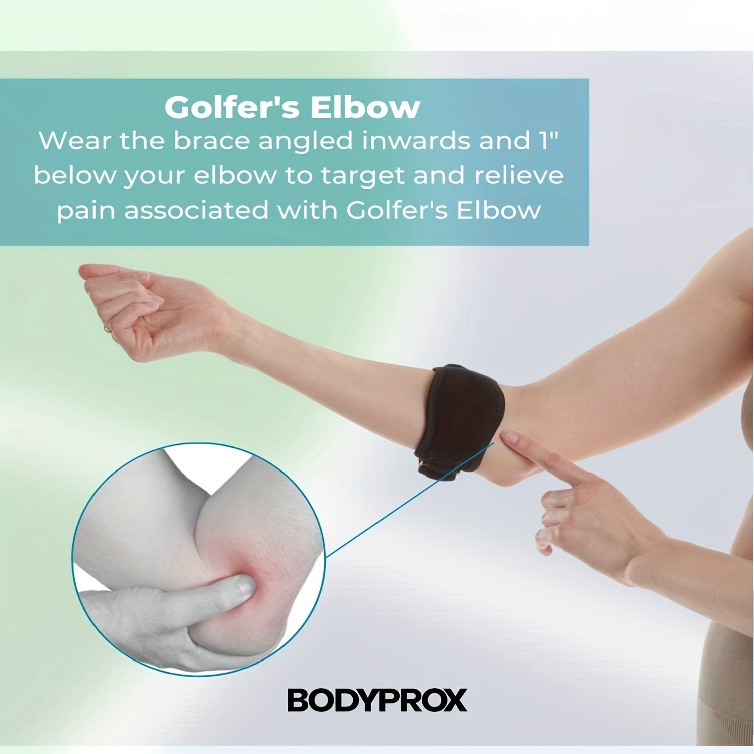 Elbow Pads for Tennis & Golf, One Size Fits All