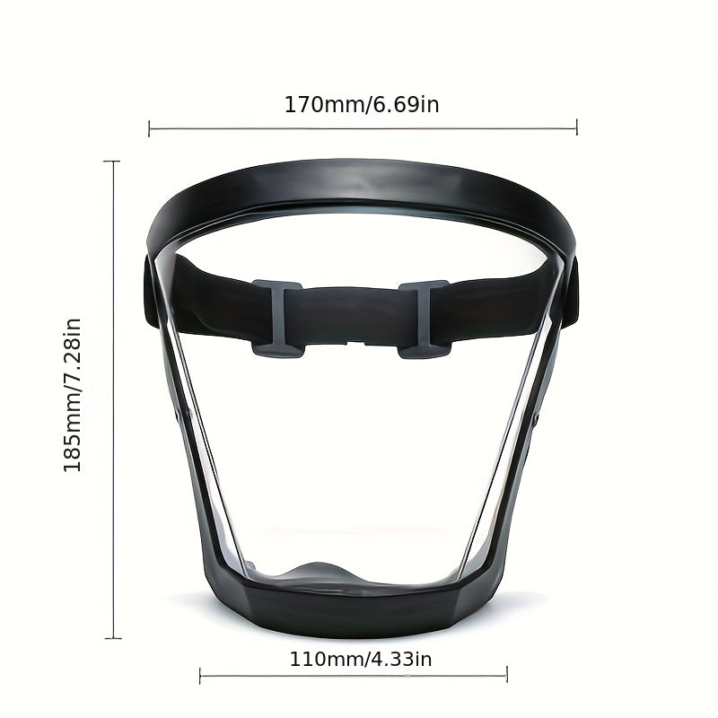 Unisex Windproof Full Face Shield Breathable Anti fog Head Cover