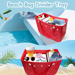 Beach Bag Divider Tray Insert for Snacks