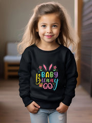 OERYUI Toddler Girls BABY BUNNY Graphic Long Sleeve Sweatshirt Halloween Gift