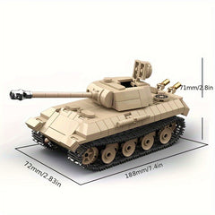 Rotatable Tracked Tank Building Block Model