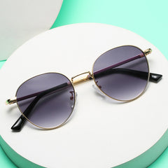 Vintage Round Metal Frame Sunglasses