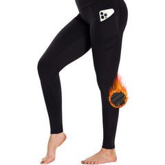 Fleece Lined Leggings With Pockets For Women