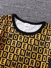 Toddler Boys Cotton T Shirt Matching Shorts Crew Neck Short Sleeve Tee Top Botto