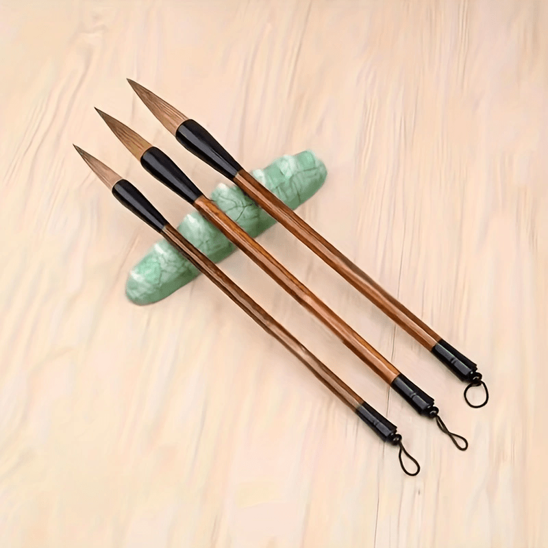 3pcs Chinese Calligraphy Brush Pen Set Art Supplies Painting Students