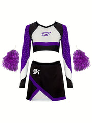 Girls Cheerleading Suit Comfy Sets For Sports Performance