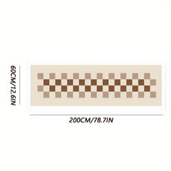 Checkerboard Area Rug Long Hallway Kitchen Mat Bath Mat