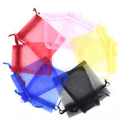 50pcs Organza Bags Wedding Pouches Jewelry Packaging Bags Gift Bag