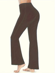 Casual Sports Micro Flared Pants High Waist Slim Tummy Control