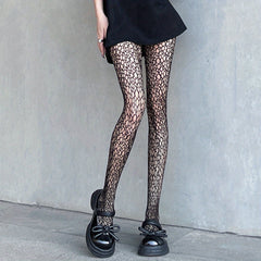 Sheer Fishnet Tights High Waist Mesh Pantyhose Women's Stockings