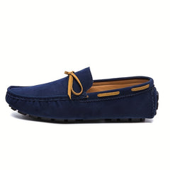 Men's Bowknot Moccasin Loafers Slip-On Shoes