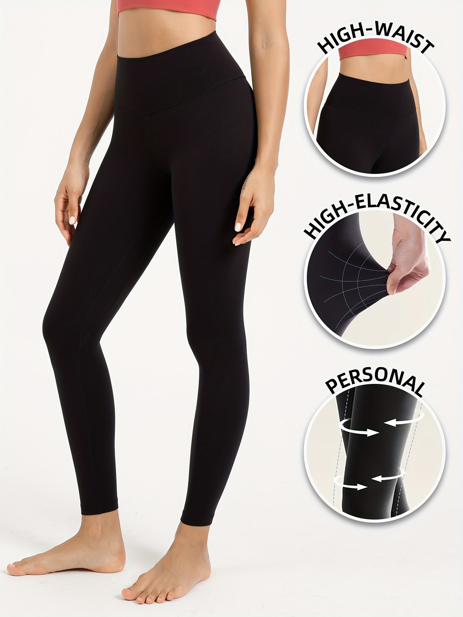 Seamless Fitness Leggings High Waist Yoga Sports Pants Women's Activewear