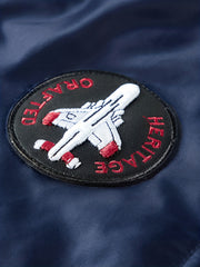 Men's Solid Embroidered Jacket - Windproof & Waterproof