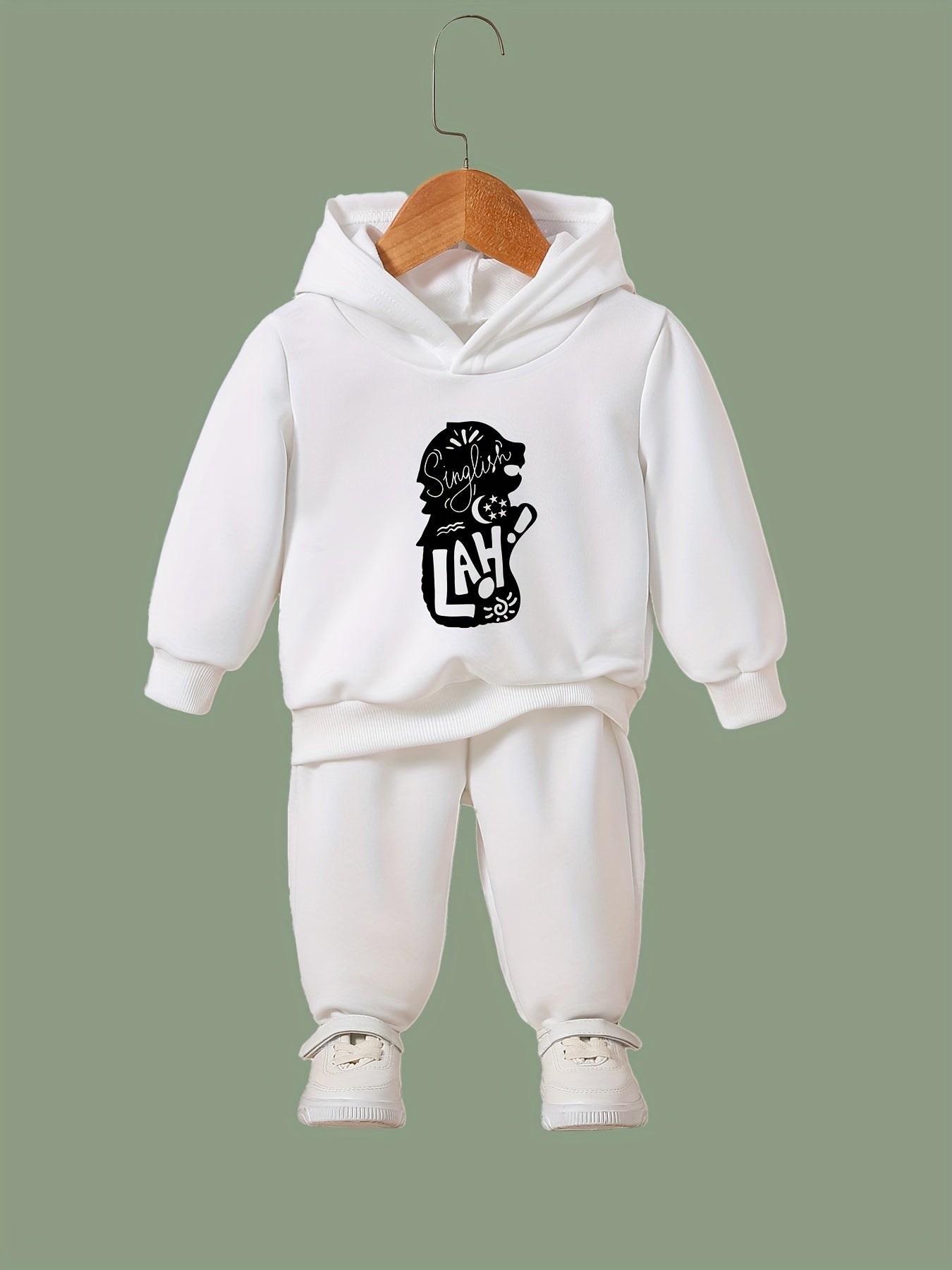 Animal Pattern Hooded Sweatshirt Girls Hoodies & Sweatpants