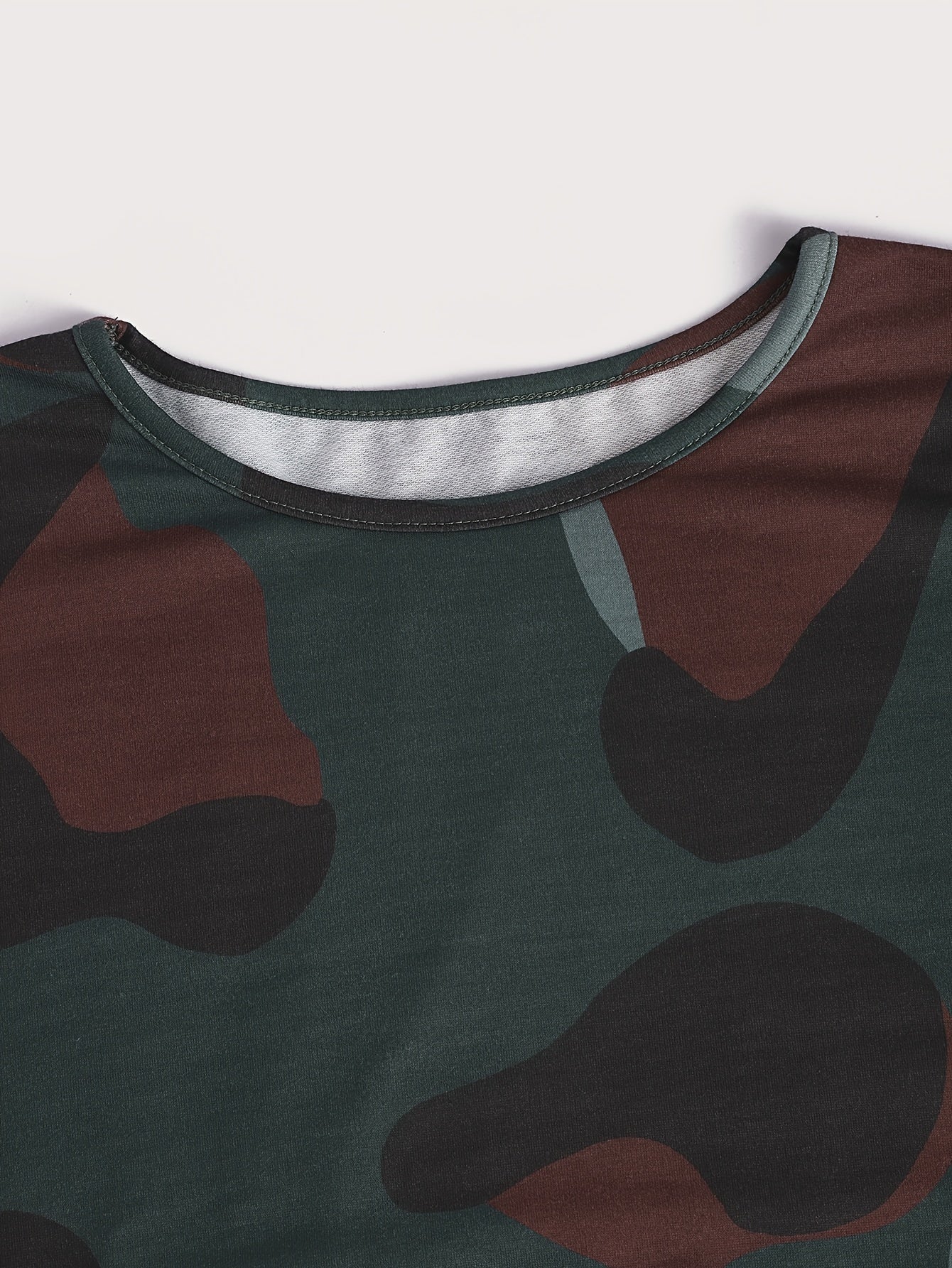 Women's Camo Long Sleeve Sweatshirt Dress