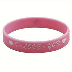 Heart Pattern Bracelet Silicone Party Gift Holiday Bracelet