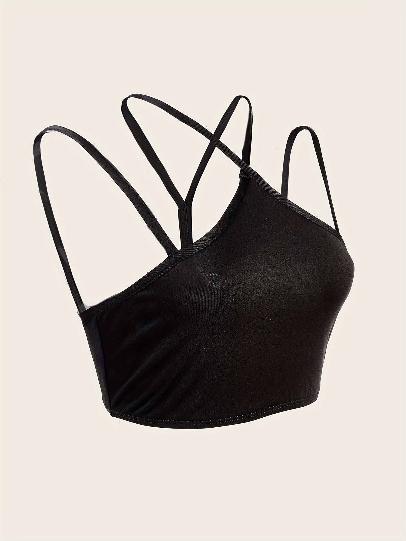 Solid Halter Sleeveless Cami Top