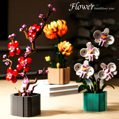 Mini Brick Flower Models, Educational Toys for Christmas, Mother's Birthday