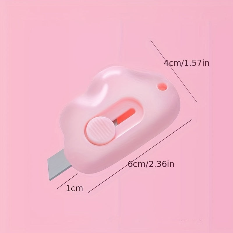 Mini Manual Retractable Utility Cutter for School Office Art Supplies