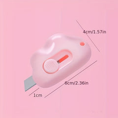 Mini Manual Retractable Utility Cutter for School Office Art Supplies