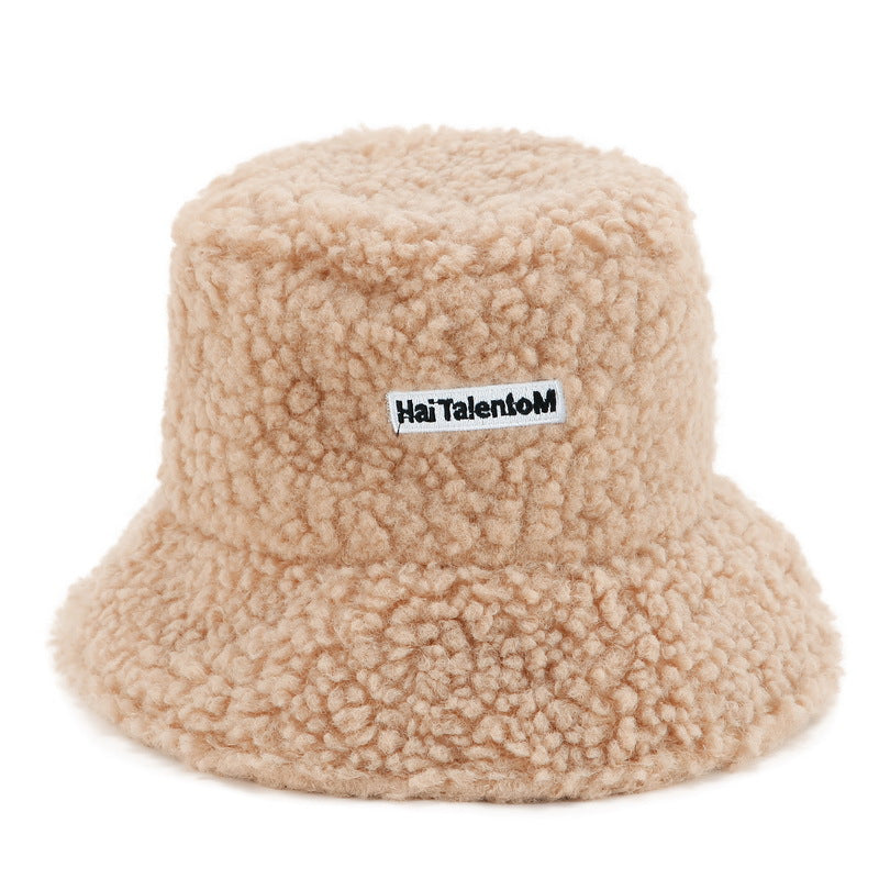 Plush Bucket Hat for Outdoor Casual Wear