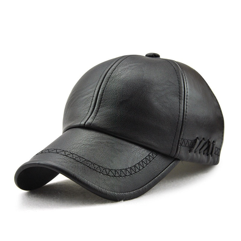 Men's PU Leather Baseball Cap