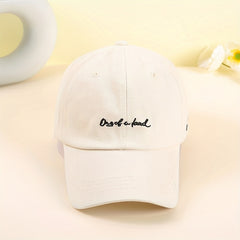 Letter Embroidery Couple Baseball Cap Solid Casual Couple Golf Sun Hats