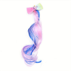 Unicorn Bowknot Decor Hair Clip for Party Performance
